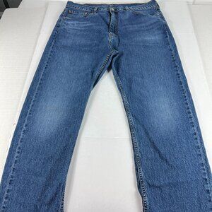 Levi's Jeans Men's 36x29* 505 Straight Leg Blue Faded Stretch Denim Tag 38x32